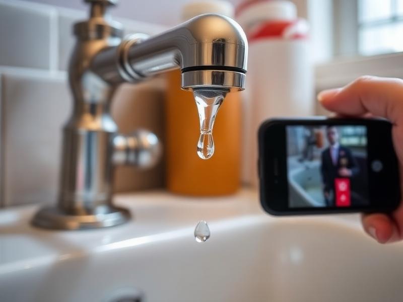 Homeowner photo of dripping kitchen faucet