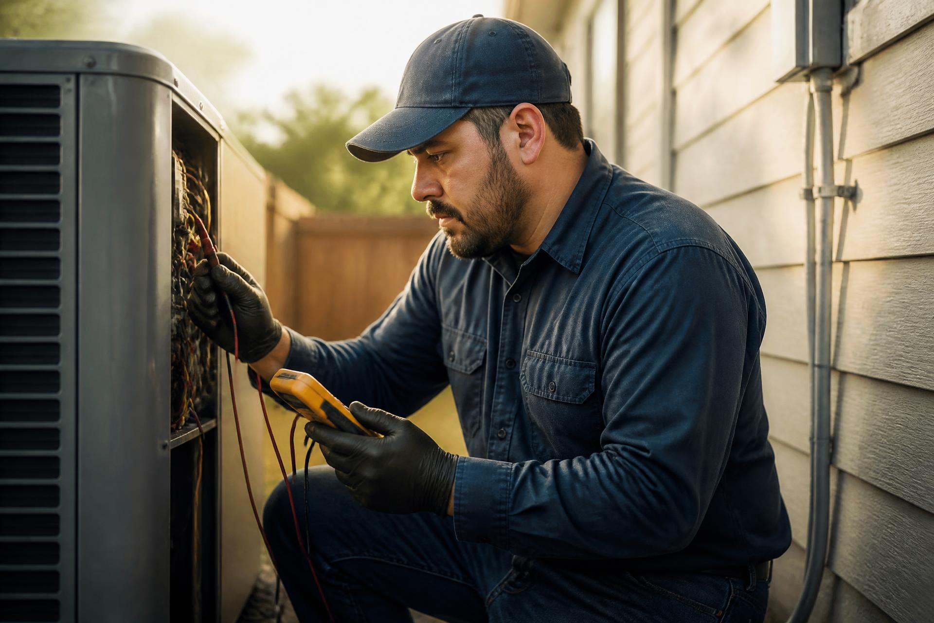 Facility service professionals at work